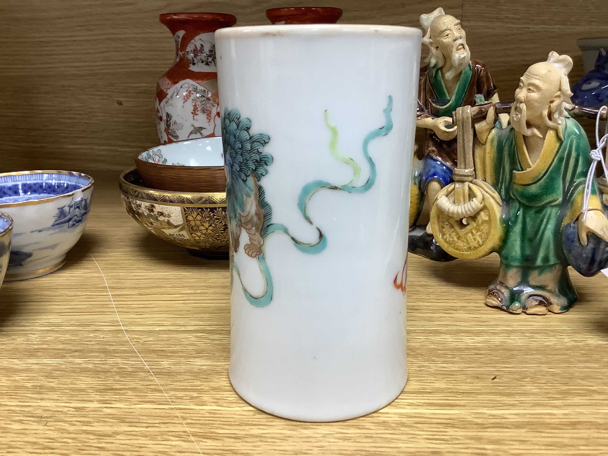 A quantity of mixed Chinese and Japanese ceramics, 19th century and later